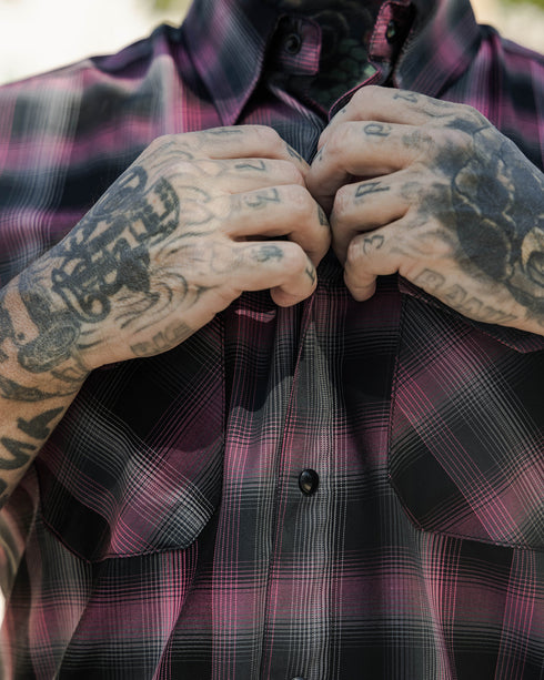 MIDNIGHT VICE BAMBOO SHORT SLEEVE BUTTON UP - MENS
